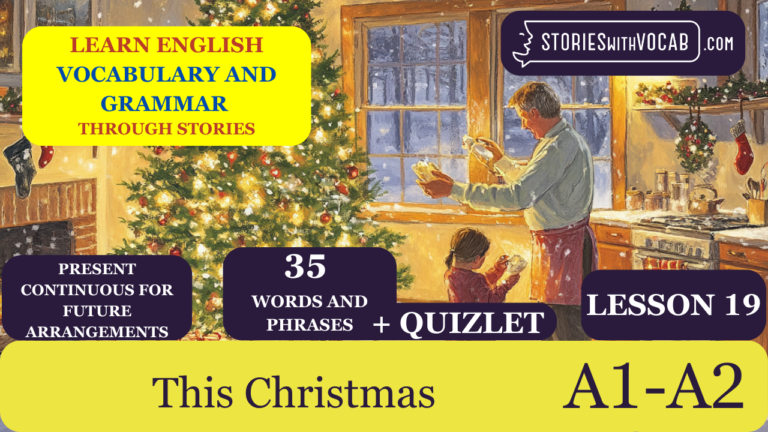 LESSON 19 PRESENT CONTINUOUS FOR FUTURE ARRANGEMENTS – This Christmas